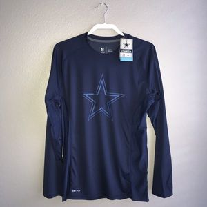 NWT Nike NFL Dallas Cowboys Dri-Fit Long Sleeve